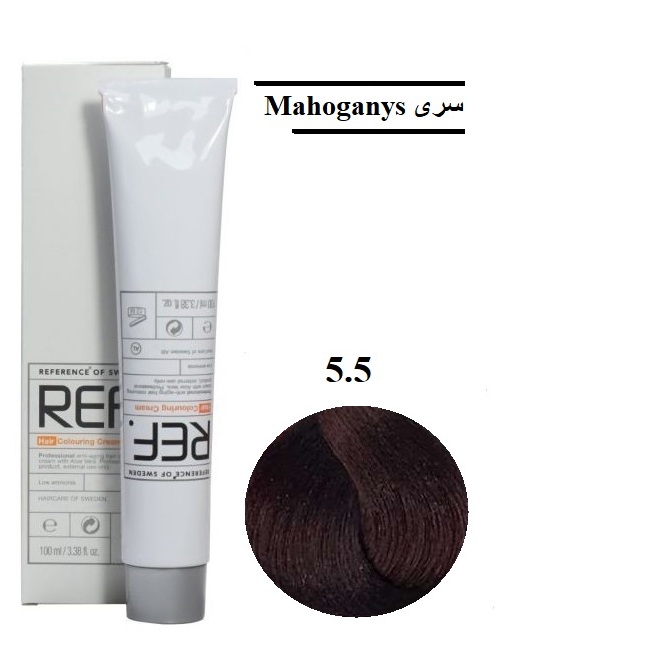 رنگ مو رف ۵٫۵ قهوه‌ای ماهاگونی روشن
