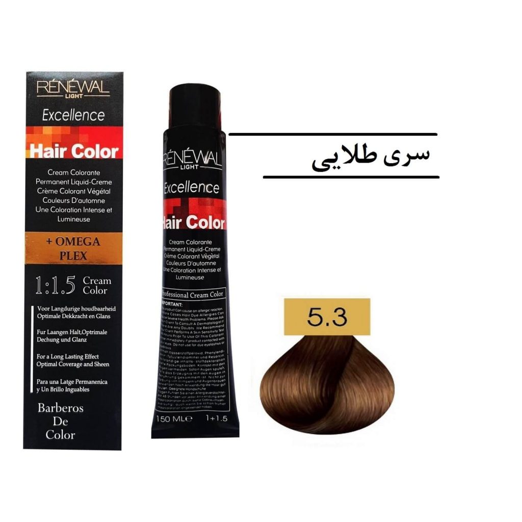 رنگ مو رنوال 5.3 قهوه‌ای طلایی روشن