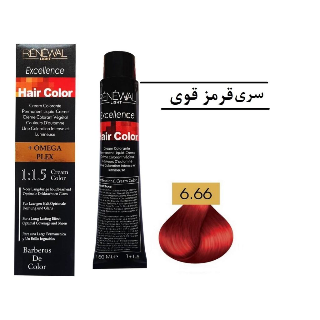 رنگ مو رنوال 6.66 قرمز آتشین قوی