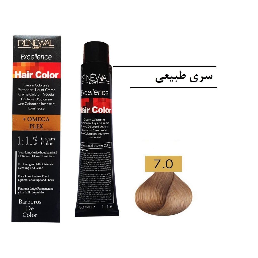 رنگ مو رنوال 7.0 بلوند طبیعی متوسط