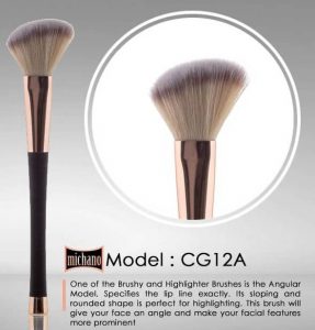 براش زاویه‌دار رژگونه و هایلایتر CG12A میچانو