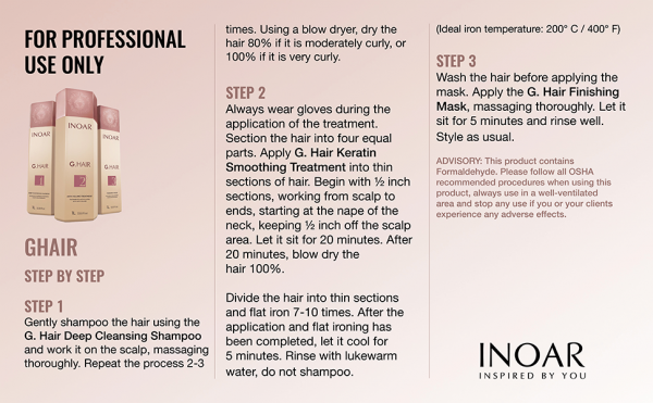 کراتین اینوآر Inoar جی‌هیر شش‌ضلعی