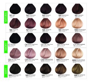 رنگ مو‌ی بن سای سری طبیعی