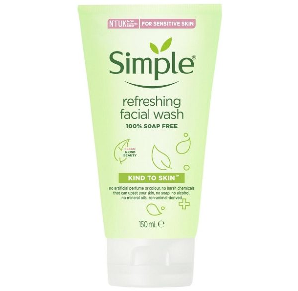 ژل شستشوی صورت سیمپل Simple Simple Kind To Skin Refreshing Facial Wash, 150ml