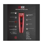 ماشین‌اصلاح بابلیس‌پرو قرمز مدل FXX3C (سر و صورت)