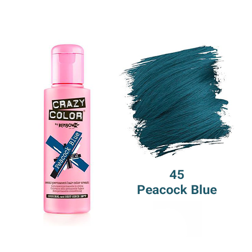 رنگ فانتزی کریزی‌کالر شماره 45 (Peacock Blue)