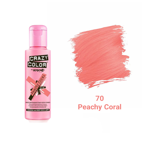 رنگ فانتزی کریزی‌کالر شماره 70 (Peachy Coral)
