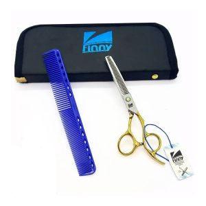 قیچی کرتزر فینی پیتاژ 6 اینچ (دسته طلایی - نگین آبی - FPB5-60 )