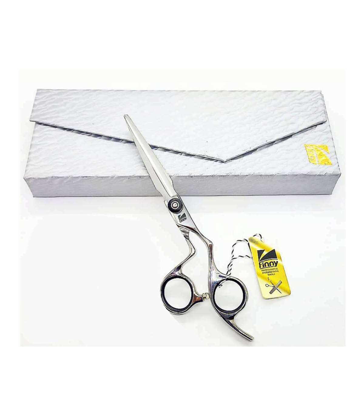 قیچی آرایشگری کرتزر فینی 6 اینچ (کات و کوتاهی -دسته کج - FWC-60 )