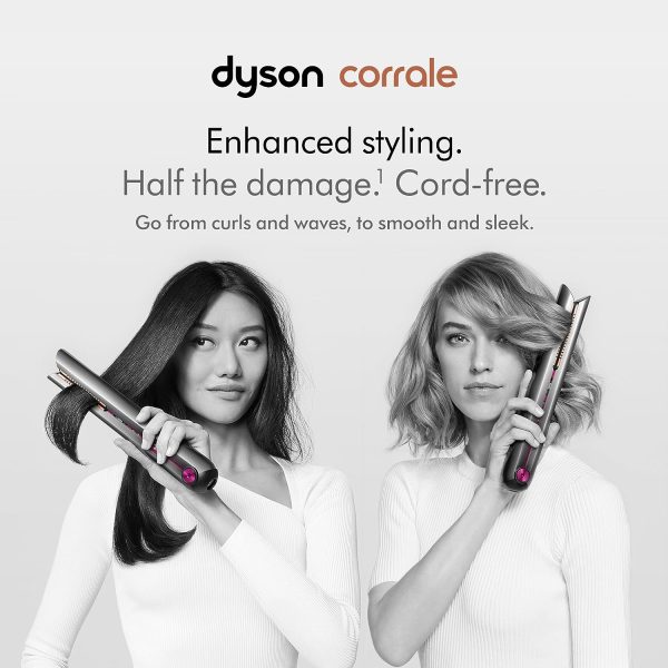 اتو موی شارژی دایسون مدل Corrale (نیکل/فوشیا)