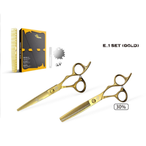 قیچی ست اکونومی طلایی کد E-1 سایز “6.0