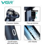 ریش تراش سه تیغ وی جی آر مدل V-392 - Image 4