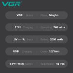 ماشین اصلاح سر و صورت وی جی آر مدل V-906 - Image 6