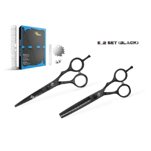 قیچی ست اکونومی مشکی کد E-2 سایز “5.5