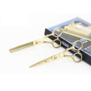 قیچی ست اکونومی طلایی کد E-2 سایز “5.5