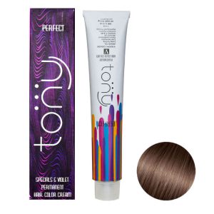 رنگ‌مو تونی سری قوس و قزح شماره 7.68