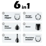 ماشین اصلاح شش کاره وی جی آر مدل V-106 - Image 3