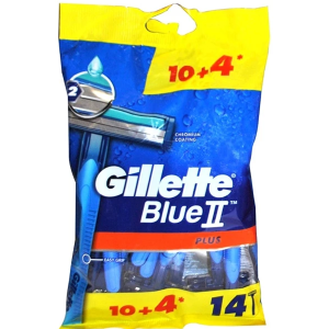 خود تراش ژیلت مدل Blue 2 Plus بسته 14 عددی
