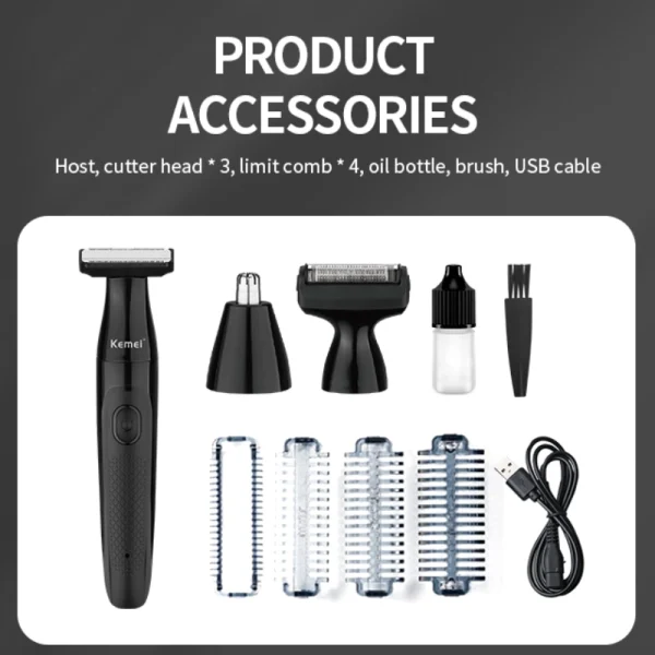 ماشین اصلاح سه کاره کیمی مدل KM-114 - Image 9