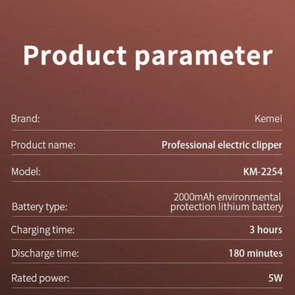 ماشین اصلاح سر و صورت کیمی مدل KM-2254 - Image 6