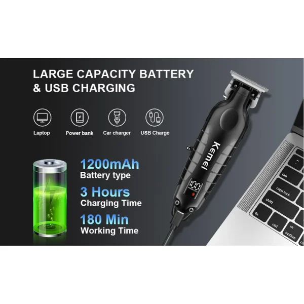 ماشین اصلاح سر صورت کیمی مدل KM-2293 - Image 8