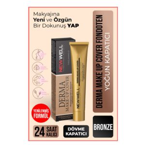 کرم گریم مدل Derma Cover رنگ برنز NewWell
