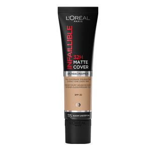 کرم پودر تیوپی لورآل INFAILLIBLE شماره 115 رنگ GOLDEN BEIGE