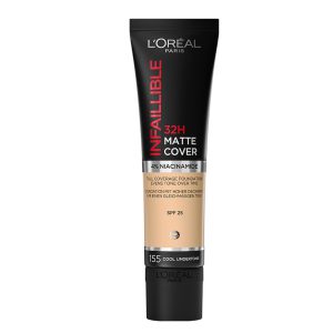 کرم پودر تیوپی لورآل INFAILLIBLE شماره 155 رنگ NATURAL ROSE