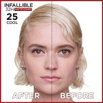 کرم پودر تیوپی لورآل INFAILLIBLE شماره 25 رنگ ROSE IVORY - Image 3