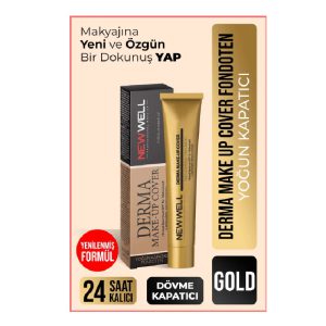 کرم گریم مدل Derma Cover رنگ گلد NewWell