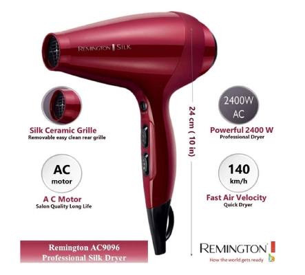 سشوار حرفه ای سیلک رمینگتون مدل AC9096