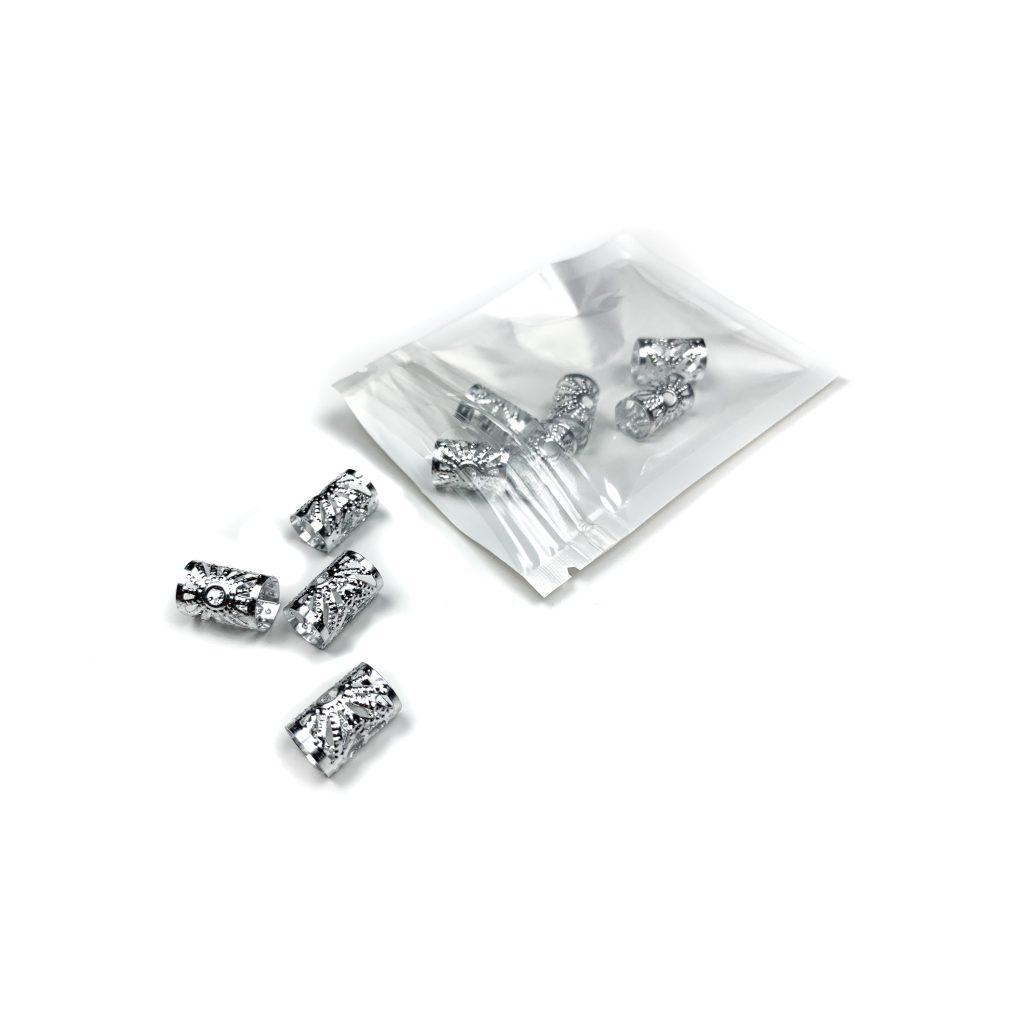 مهره دیزاین بسته ای طرح مهره روسی کوچک نقره ای