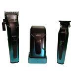 ست سه قلو ماشین اصلاح وی جی آر VGR V-694 (آبی) - Image 5