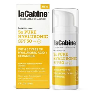 ضد آفتاب فلوییدی لاکابین مدل 5 نوع هیالورونیک اسید خالص