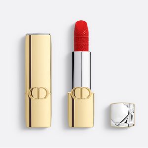 رژ لب جامد کیس طلایی دیور مدل 999 velvet