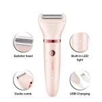 ست‌اصلاح بانوان وی‌جی‌آر مدل V-735 (صورتی)