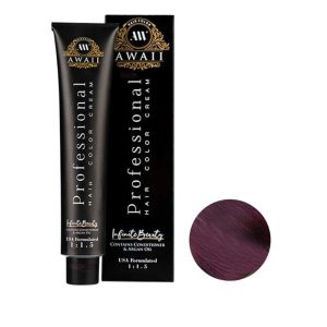 رنگ مو بادمجانی روشن آوایی شماره 7.78