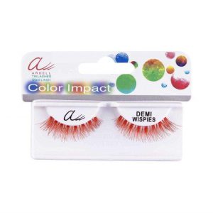 مژه مصنوعی رنگی قرمز نارنجی آردل مدل Demi Wispies