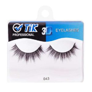 مژه مصنوعی سه بعدی جلد آبی تیک مدل 043