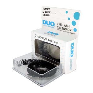 مژه مصنوعی فیشر فر دی دوو بسته سه عددی سایز 12 میل