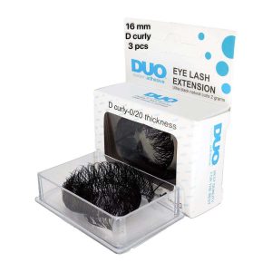 مژه مصنوعی فیشر فر دی دوو بسته سه عددی سایز 16 میل