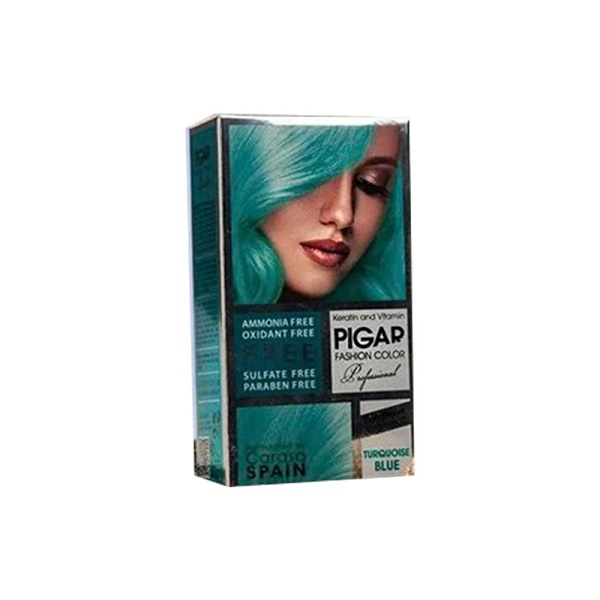 رنگ مو فانتزی پیگار آبی فیروزه ای
