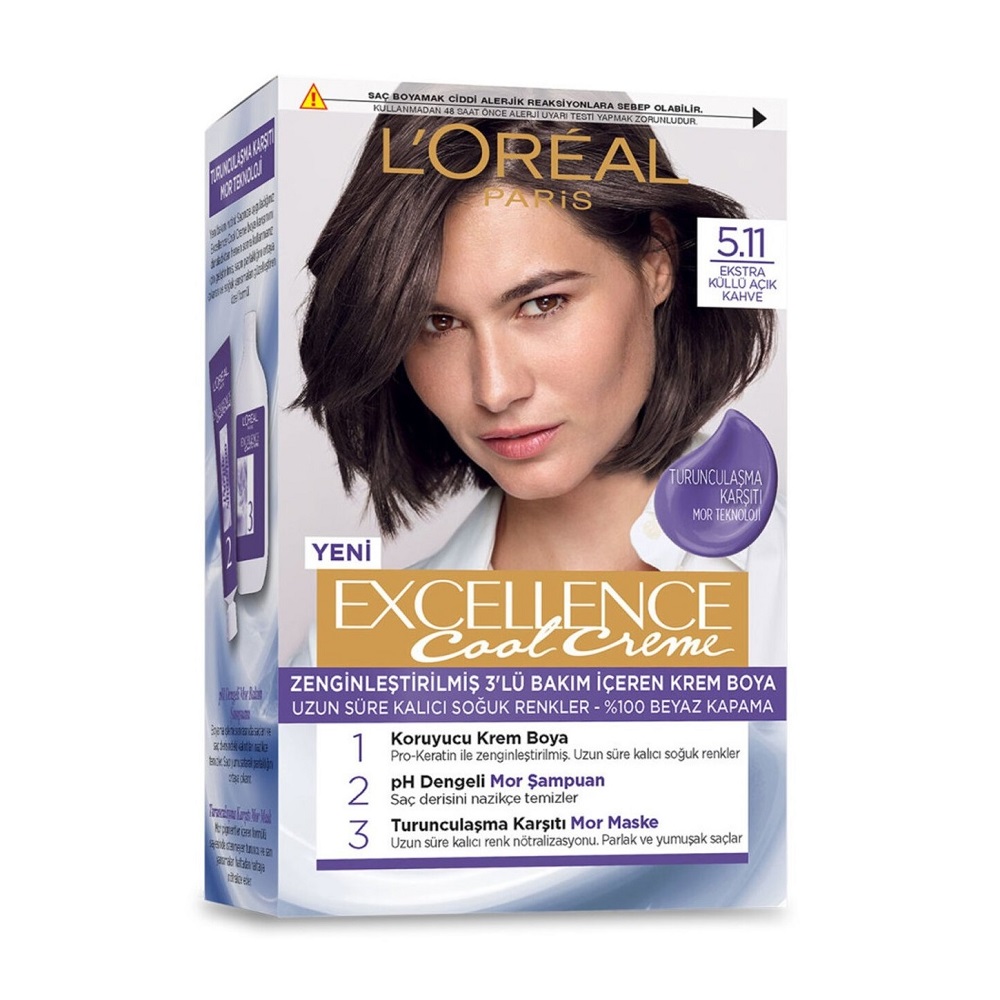 رنگ مو اکسلانس لورال پاریس شماره 5.11