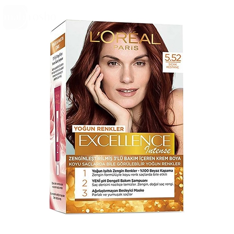 رنگ مو اکسلانس لورال پاریس شماره 5.52