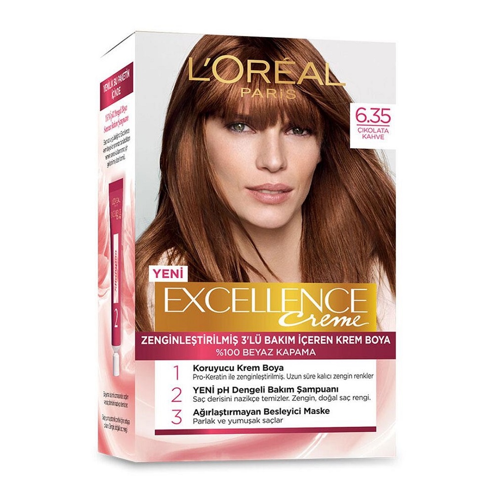 رنگ مو اکسلانس لورال پاریس شماره 6.35