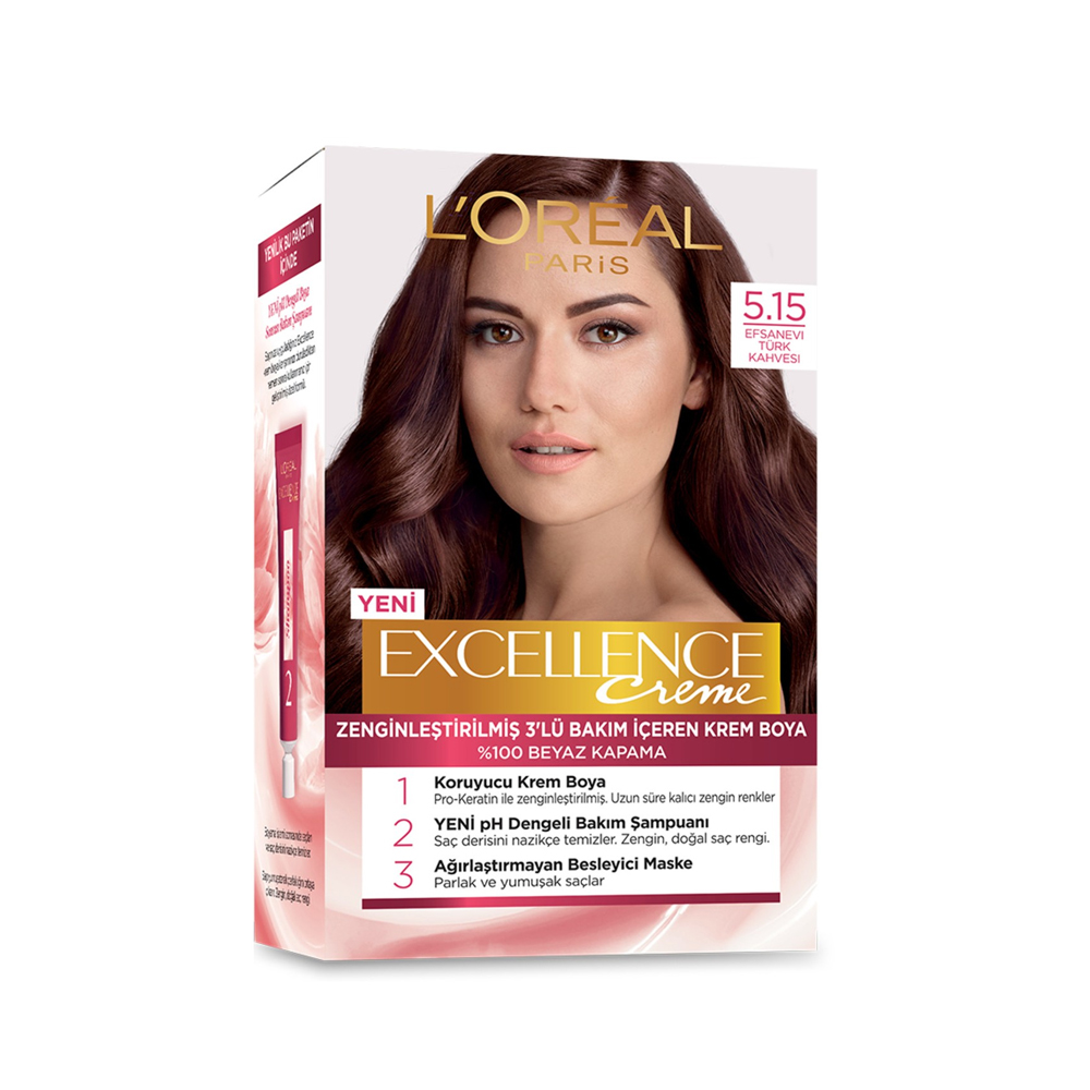 رنگ مو اکسلانس لورال پاریس شماره 5.15