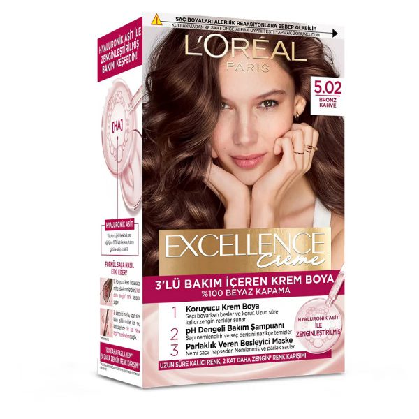 رنگ مو اکسلانس لورال پاریس شماره 5.02