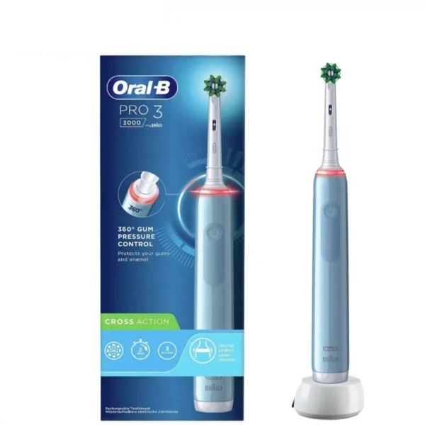 مسواک برقی اورال بی مدل PRO3 3000 آبی