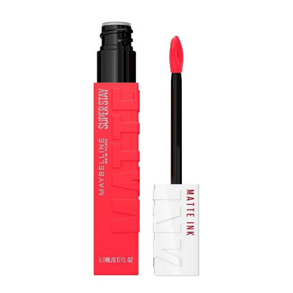 1 رژ لب مایع مات میبلین رنگ Heroine 25