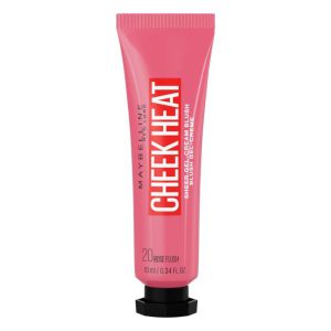 رژگونه مایع میبلین مدل CHEEK HEAT رنگ ROSE FLASH